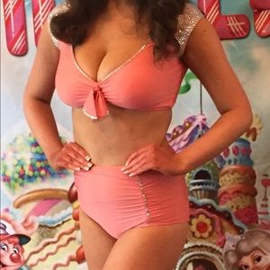 Coral Pageant Swimsuit